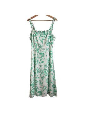 Draper James RSVP Floral Linen Blend Sundress Size 8 Cottagecore Southern Charm